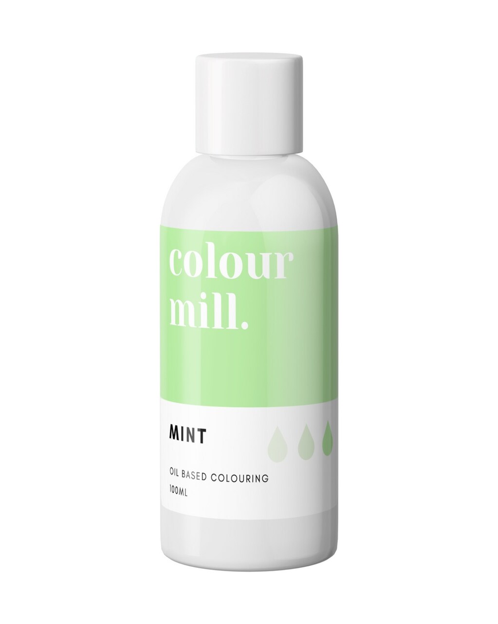 Vegan Halal 100ml Mint Green Oil Based Food Coloring Gel for Buttercream and Fondant
